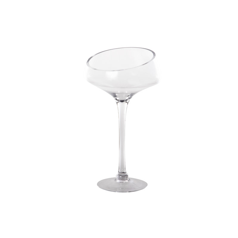  Glass Table Vase, 41cm H x 21cm W x 15cm D, Clear