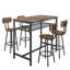 Ensemble de table de bar 5 pièces à hauteur de comptoir 5 pièces