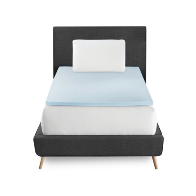 Back to Campus 1.5" Memory Foam Topper and Pillow Bundle