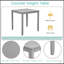 Table de salle à manger compacte en bois, parfaite pour les petits espaces et les repas de 4 personnes, à hauteur de comptoir SEULEMENT-813353338-813353336
