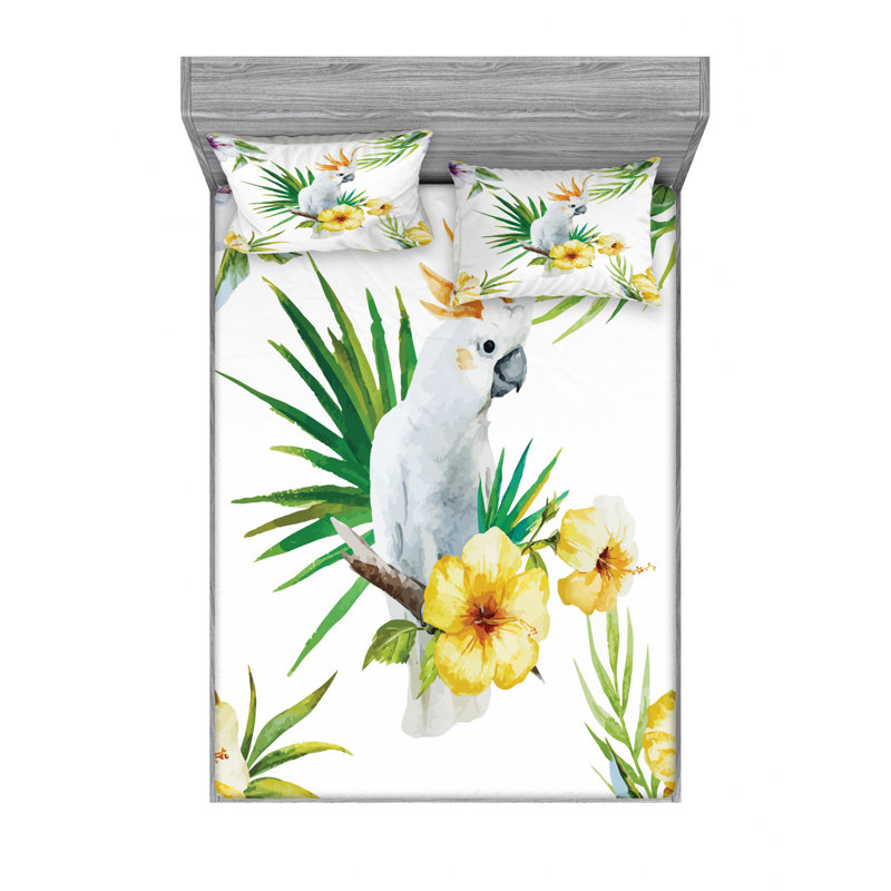 Microfiber Sheet Set, Queen Sheet Set with Fitted Sheet