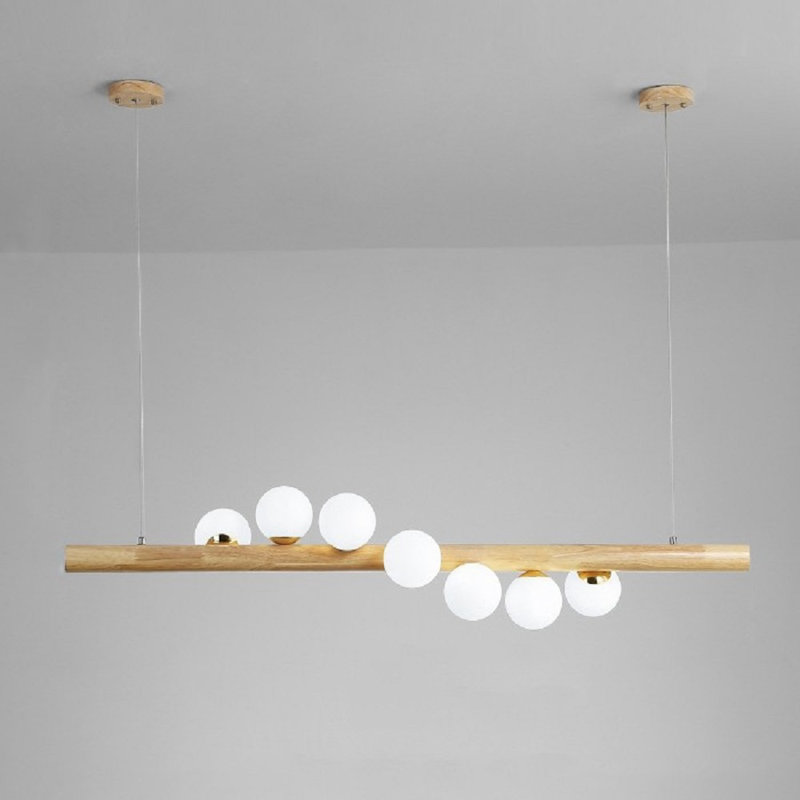 Brickton 7 - Light Natural, Gold LED Kitchen Island Pendant