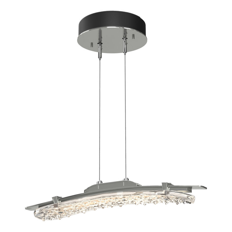 Glissade 1 - Light Unique Geometric LED Pendant, Sterling