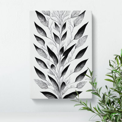 Leaves Pattern No.4 - Wrapped Canvas Print