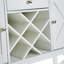Console de bar avec armoire à 2 portes et 1 tiroir, café, porte-bouteilles, table d'entrée avec tablette de rangement, tables de canapé Buffet pour cuisine, couloir, salle à manger, salon, blanc