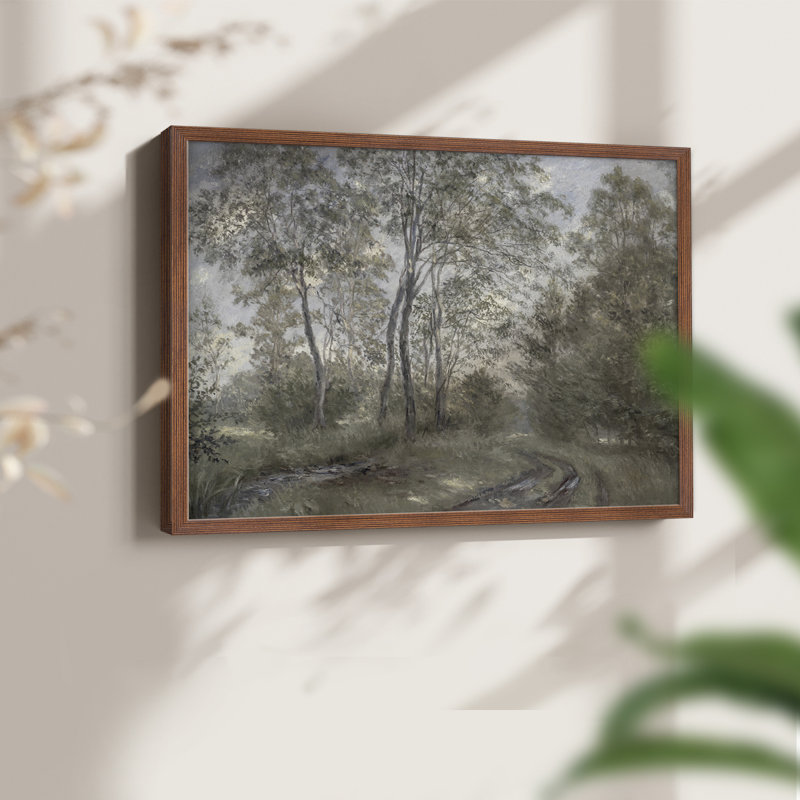 Paysages rétro-CCDCLXXV-impression encadrée - réversible, Noyer, H 16 po x l 20 po