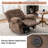 Ebern Designs Large Electric Power Swivel Rocker Recliner with Massage Vibration,Chenille Fabric-657543620