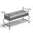 Entryway Bench with Shelf and Cushion