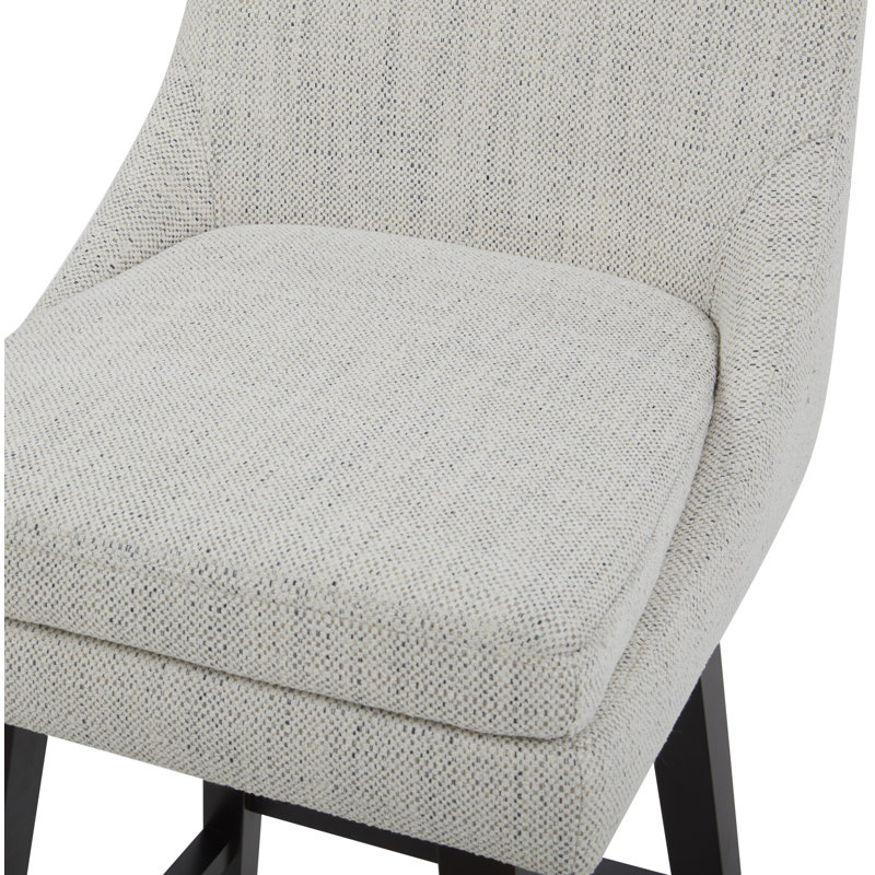 Tabouret de bar pivotant Zahara Neri, Tabouret prestige ivoire / brun