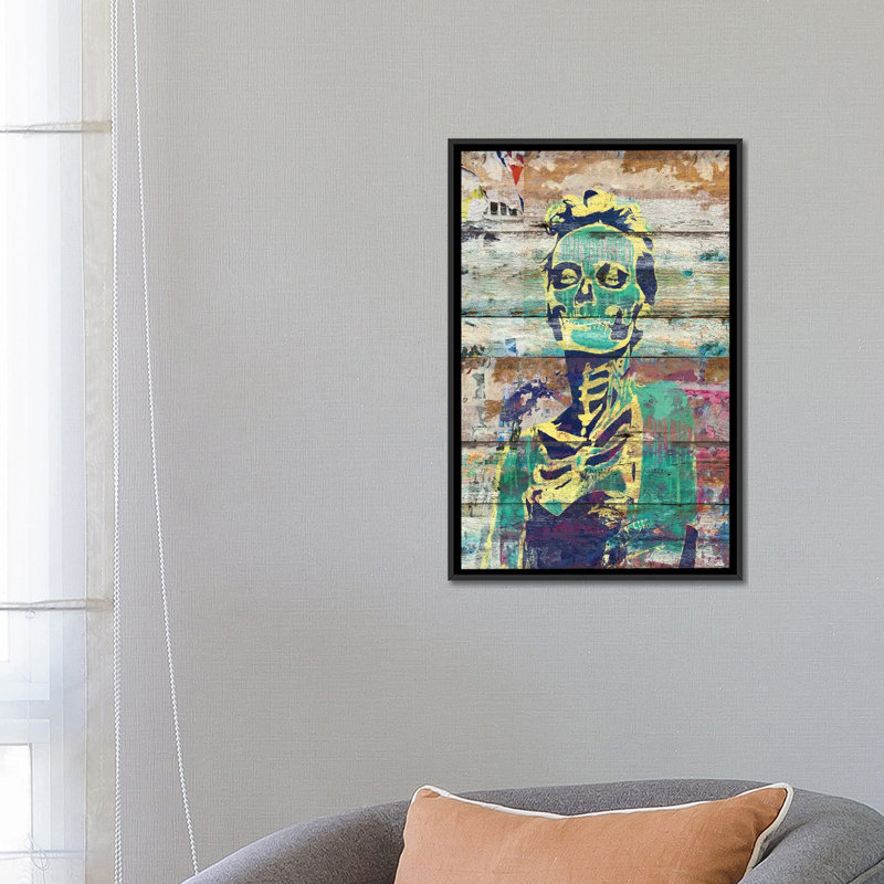 «Life and Mort», impression sur toile, H 26 po x l 18 po x P 1,5 po, Pas de tapis, Toile avec cadre noir