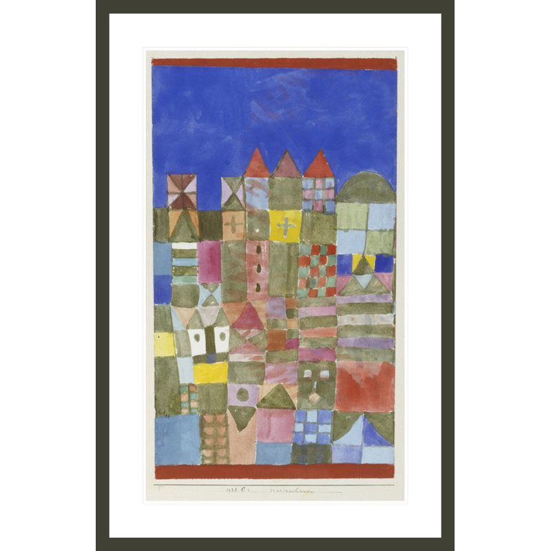 Marjamshouse par Paul Klee, impression giclée encadrée, 41.5" H x 27" W