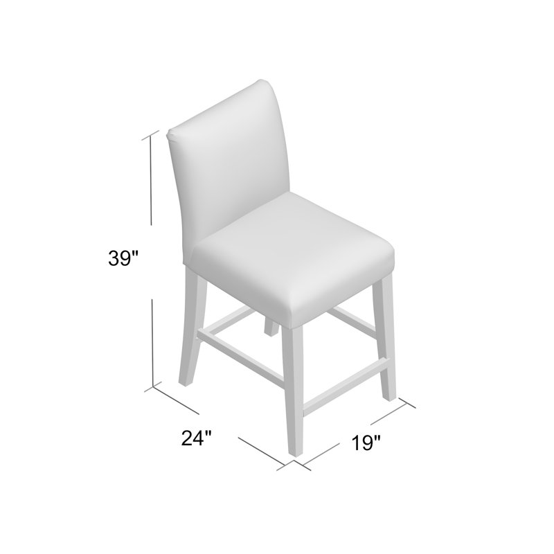 Tabouret de bar et de comptoir Hadrien, Tabouret de comptoir (siège d'une hauteur de 26 p, Indigo Shaana, Bois noir