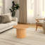 Charleily Solid Wood  Coffee Table Pedestal Round Sofa Side Table-2084153033-2084153032