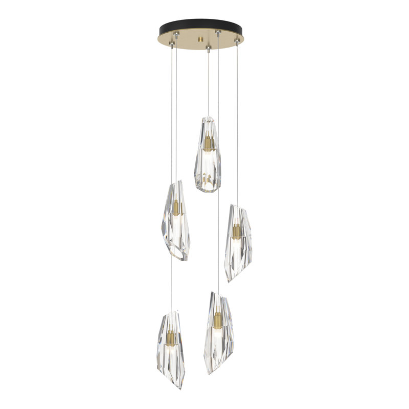 Luma 5 - Light Pendant, Standard: 16" - 80", Modern Brass