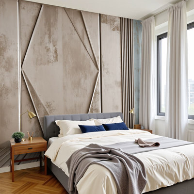 Peel and Stick papier peint canapé en bois de luxe murales murales H 100 po x l 144 po, papier peint amovible en PVC, peintures murales auto-adhésives, décoration pour chambre à coucher, salon, chambre de bébé
