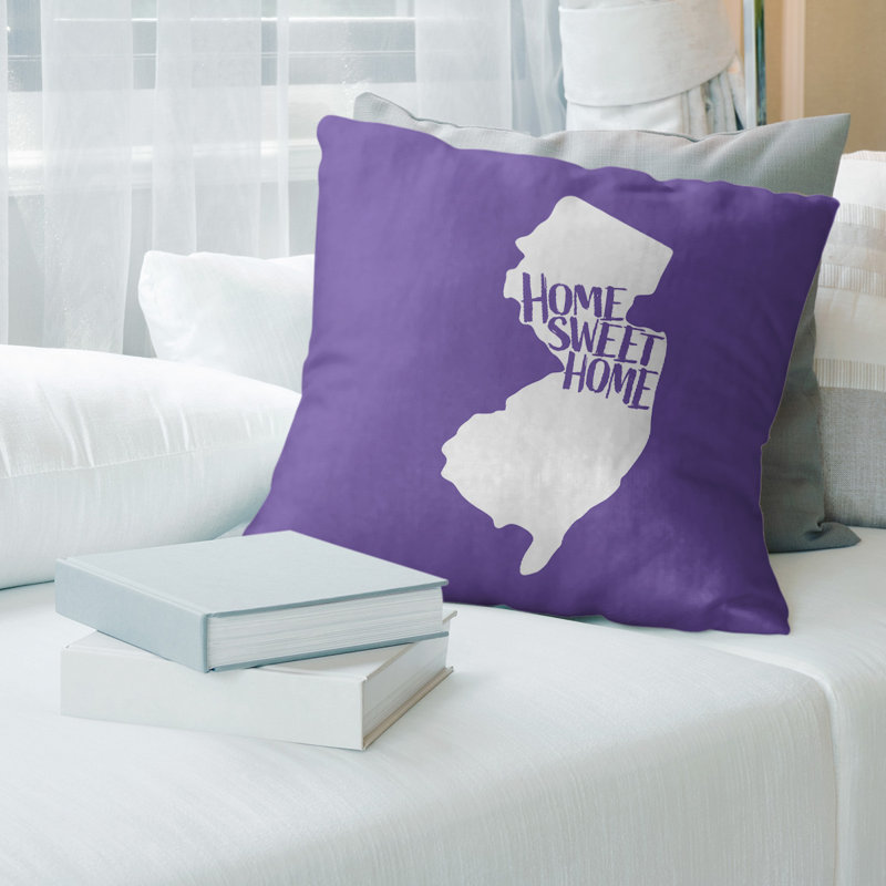 Housse de coussin en lin home, 26 po x 26 po, Idaho, Mauve