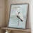 Heron on Blue II Framed Print - Solid Wood-772708584