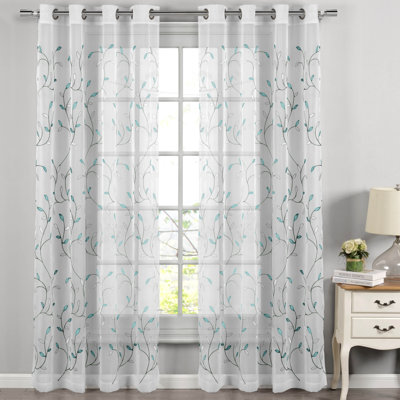 Ajay Sheer Single Curtain Panel