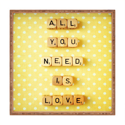 All You Need Is Love 1 Square Tray