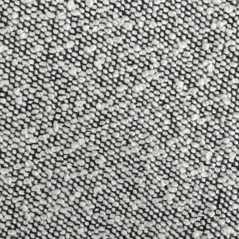 Ensemble de salle à manger 3 pièces, table à manger à tréteaux et 2 fauteuils bouclés, Blanc antique, 3