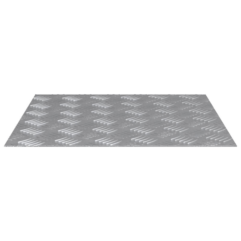 Metal Anti-Slip Stair Treads, Silver, Square 50cm