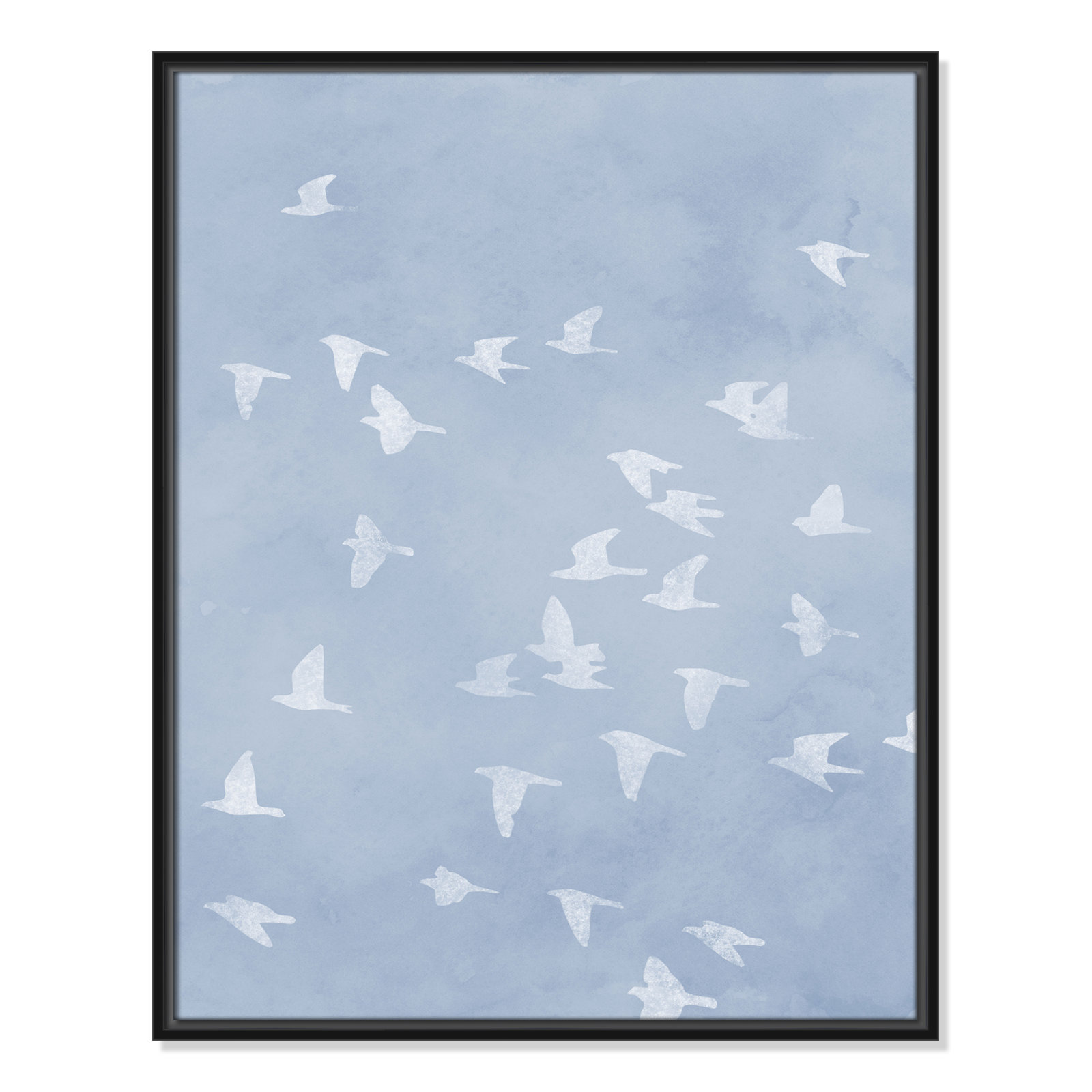 Flying Friends Print by Marcus Prime, 23.5'' W x 29.5'' H, Black Floater