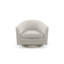 Caracole Upholstery Swivel Tufted Barrel Chair