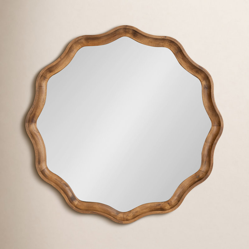 Canonbury Scalloped Mirror, Natural Rustic