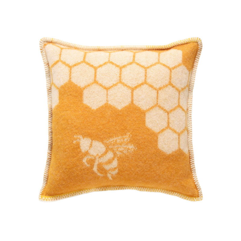 Bee Wool Cushion Cover