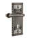 Craftsman Plate Single Dummy with Decorative Keyhole and Fleur Lever