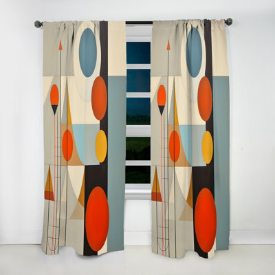 Jacksonburg - Abstract Velvet Curtain - 1 Panel