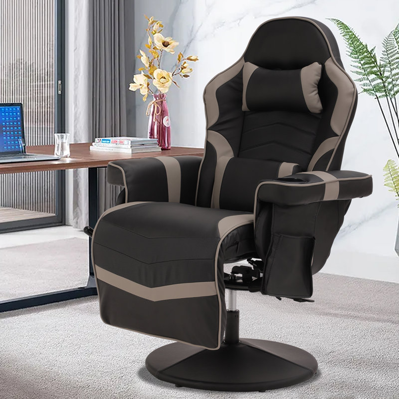 Fauteuil inclinable et inclinable en similicuir Inbox, gris