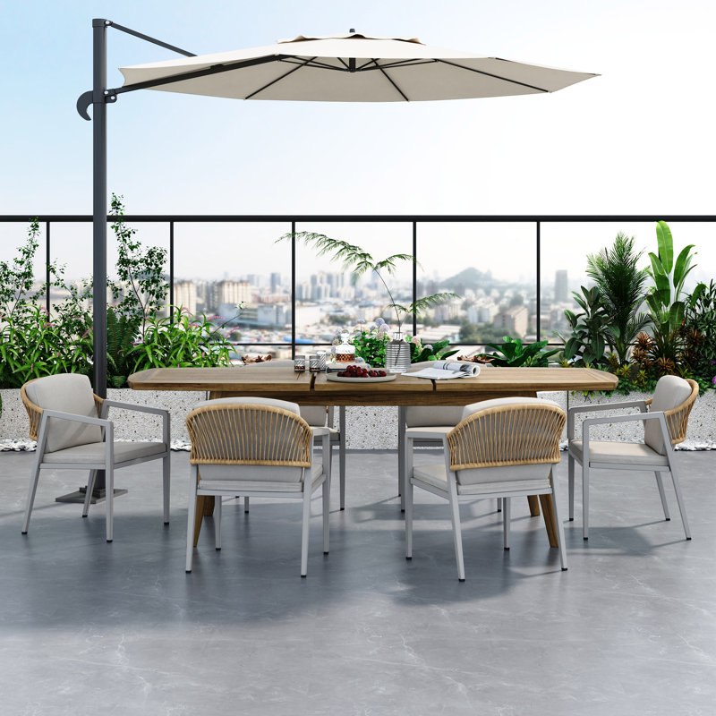 Ensemble de 2 chaises de patio en osier avec coussins, Gris