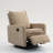 Short plush manual button armchair sofa-37076685