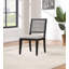 Chaise d'appoint Nayib en gris et noir