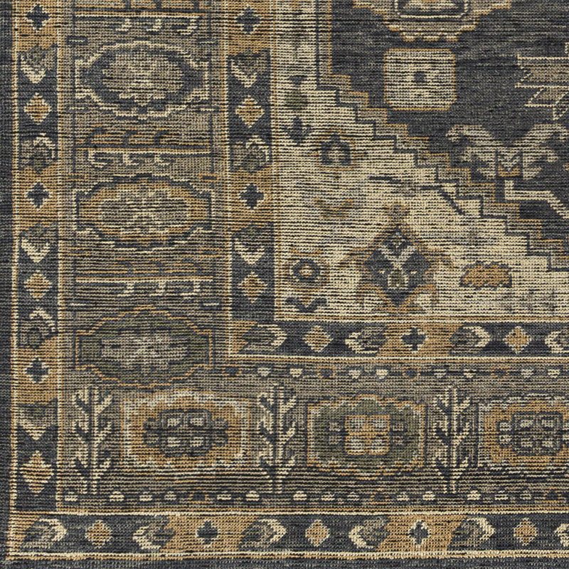 Meja Hand Knotted Wool Oriental Area Rug, Rectangle 9' x 12'