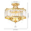 Plafonnier encastré en cristal 4 lumières Elonso-73477729