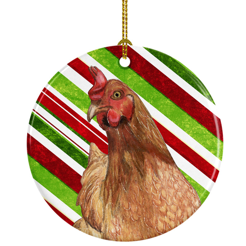 Ornement figurine suspendu en céramique de noël fêtes de noël