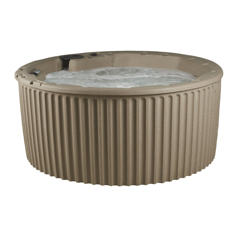 Balance Ultra 6-Person 40 Stainless Jet Hot Tub with True Stainless Heater, Ozone and Multi LED Lighting, Cobblestone