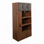 Armoire de cuisine avec support pour micro-ondes et tiroir