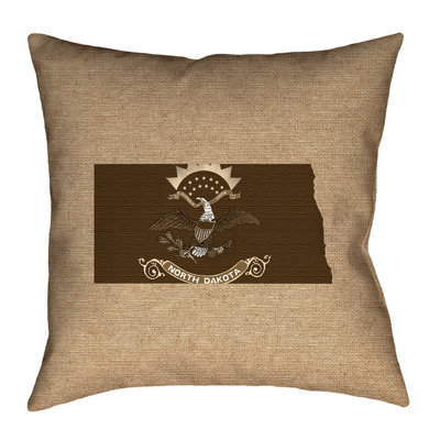 Coussin de coussins north dakota, coussin décoratif en faux lin à double face