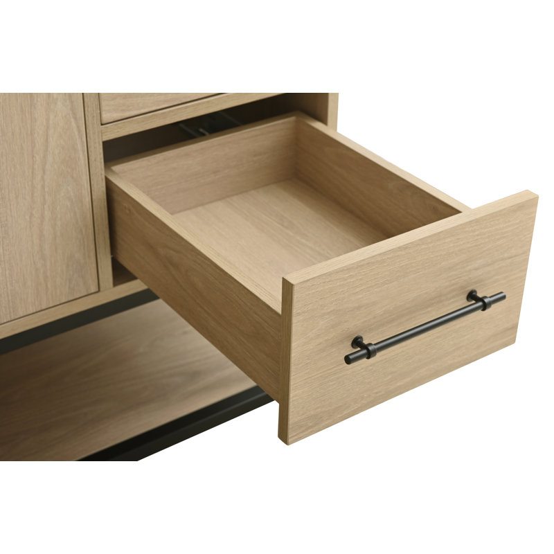 Meuble-lavabo simple 54 po avec plateau en pierre d'ingénierie Cherita