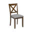 Chaises de salle à manger seulement, ensemble de 4 chaises de salle à manger en bois, chaise de cuisine avec siège rembourré, chaise d'appoint rembourrée pour salle à manger, salon, noyer