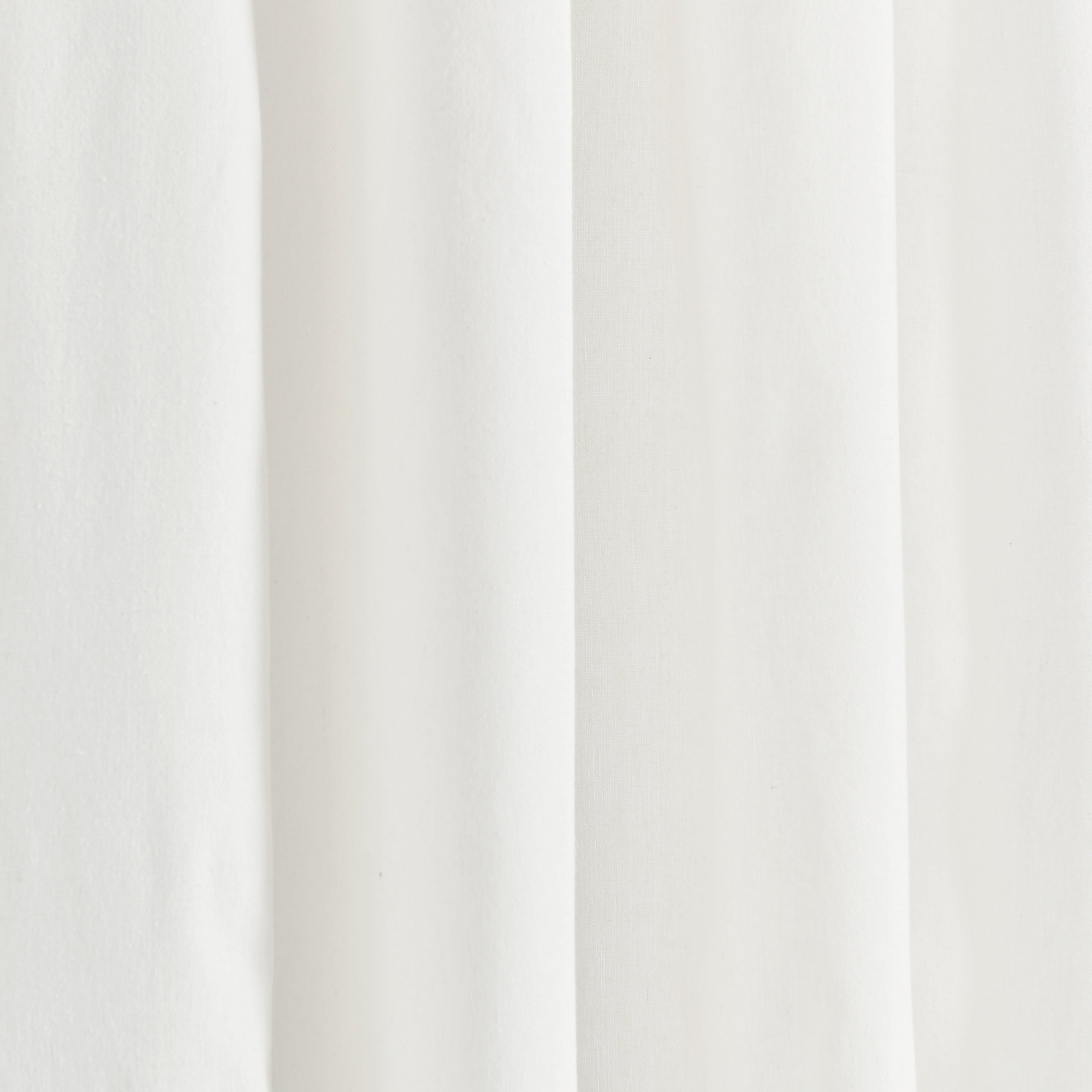 Yolonda Semi Sheer Cotton Blend Curtain, 52'' W x 84'' L, Gray/White
