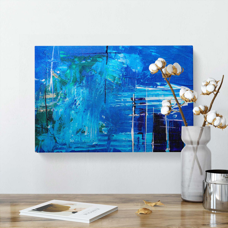 Abstract Art Painting Vol.85 by S.Johnson - Wrapped Canvas, 35cm H x 50cm W x 3cm D