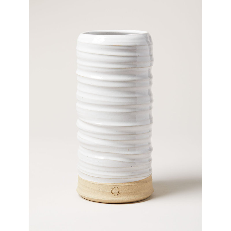 Trunk Stoneware Table Vase, Large: 3.5"X 10"