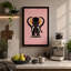 Golden Elephant Art Deco - Print-136768398-136768399