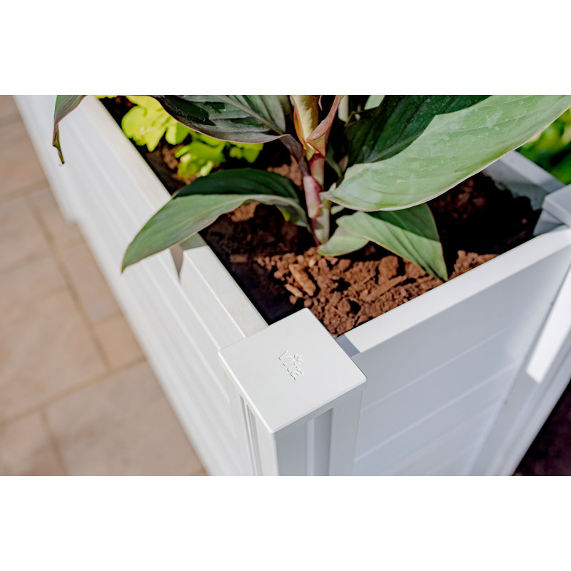 Classic Vinyl Parklette Planter, 33.6" H x 59.1" W x 16.25" D
