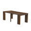 Table de salle à manger extensible - plateau de cuisine rectangulaire avec rallonge amovible et pieds élégants, finition noyer antique-1737690406