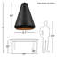 Luminaire suspendu conique à 1 lumière Kyzer